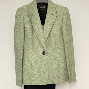 Kasper Pant Suit - Green/Black - size 6 - Used good condition.